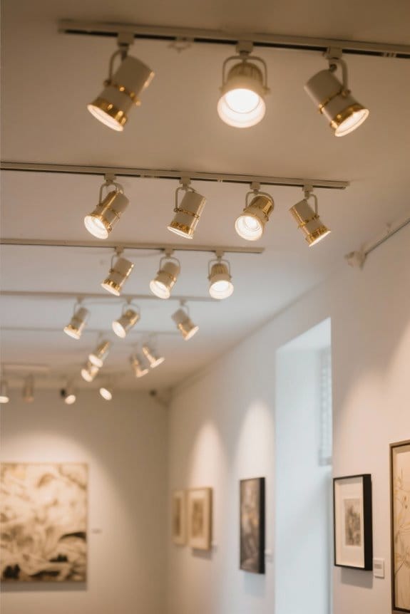 art gallery track lighting