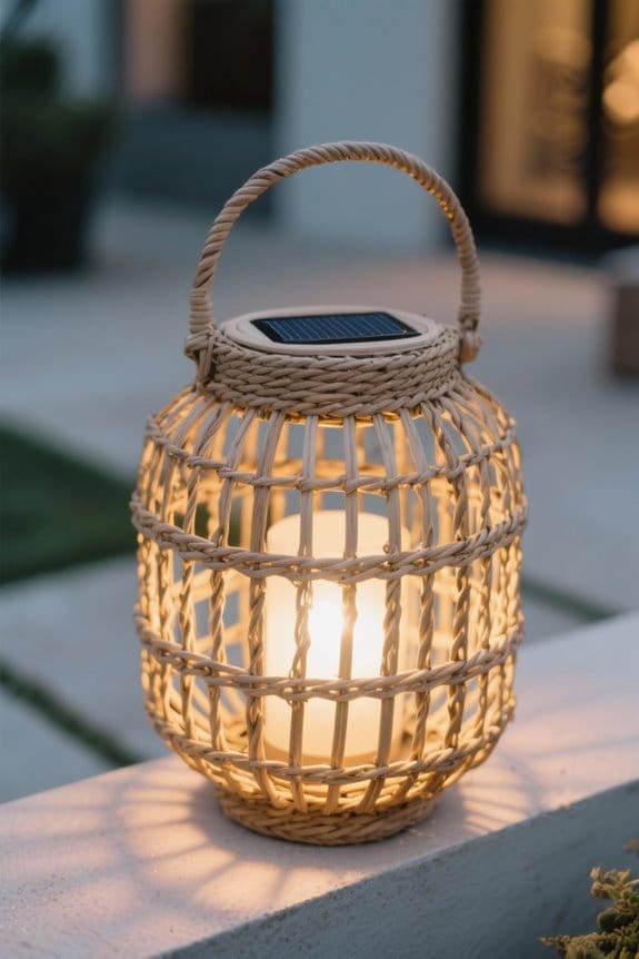 choosing a rattan lantern