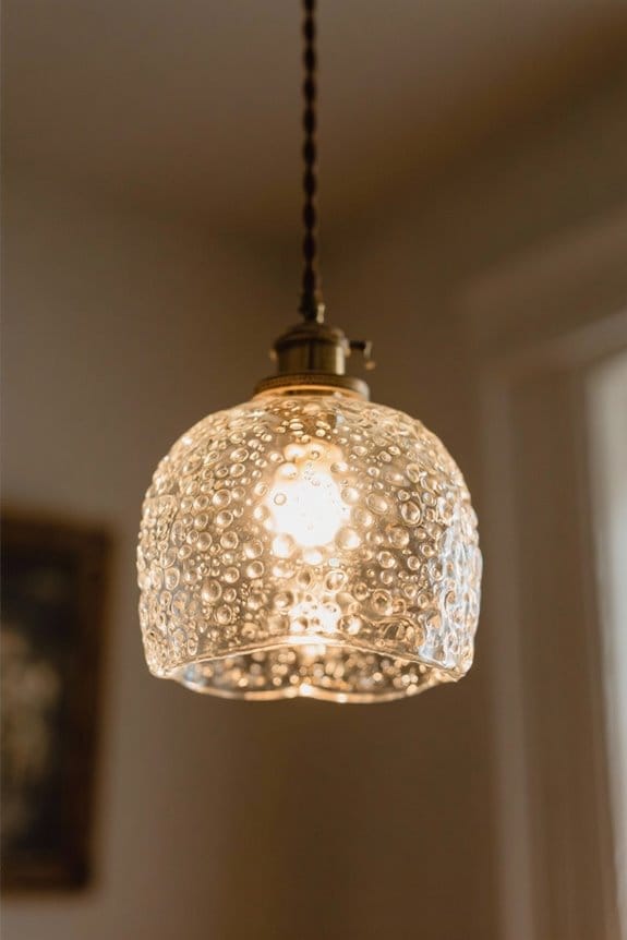 choosing seeded glass lighting