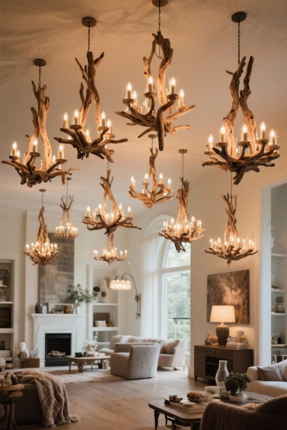 driftwood chandeliers home d cor