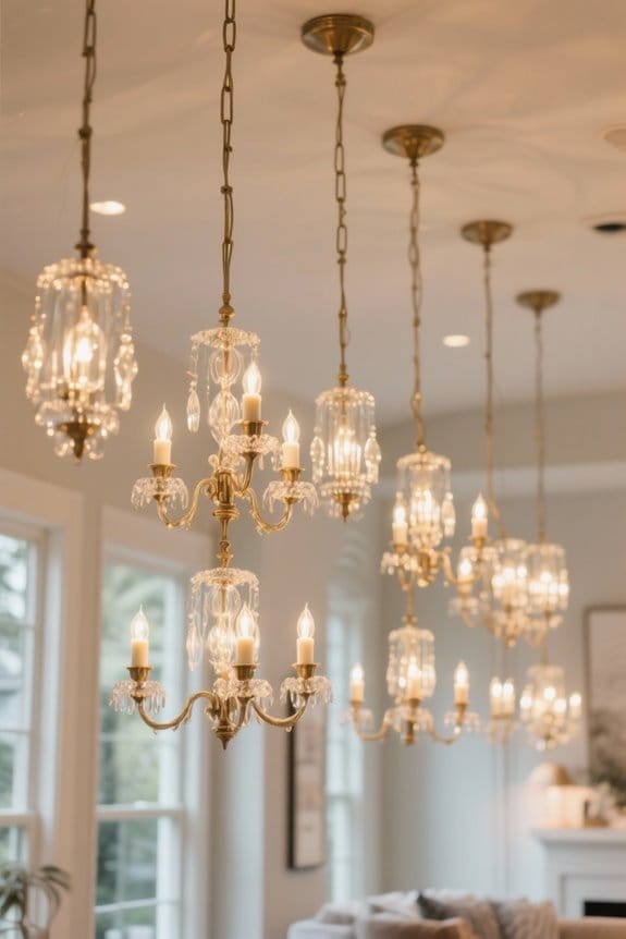 elegant candelabra pendant lighting