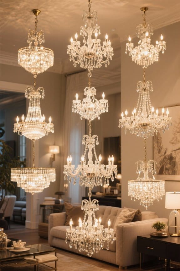 elegant crystal chandelier options
