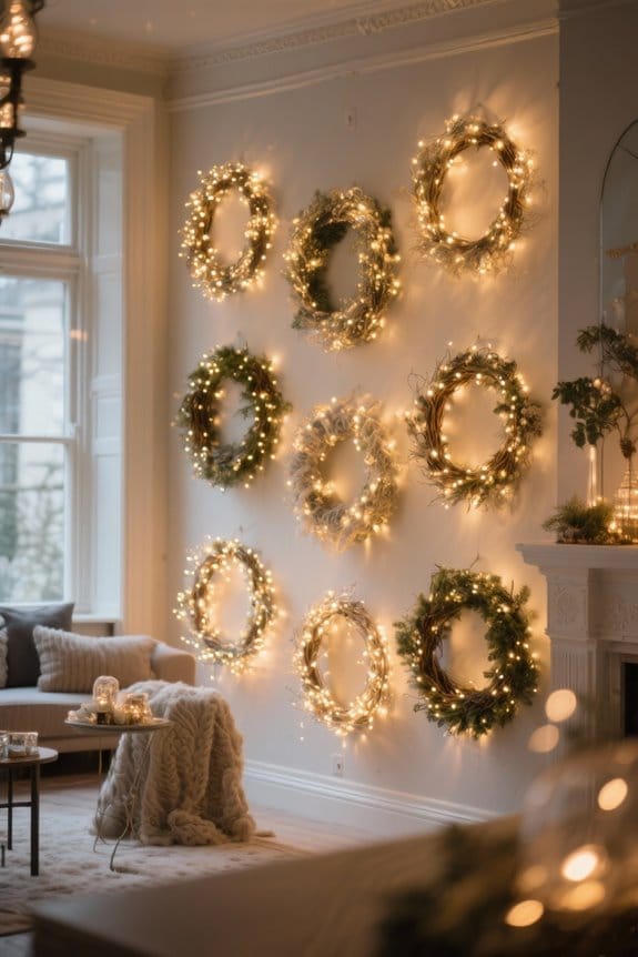enchanting illuminated wreath decor