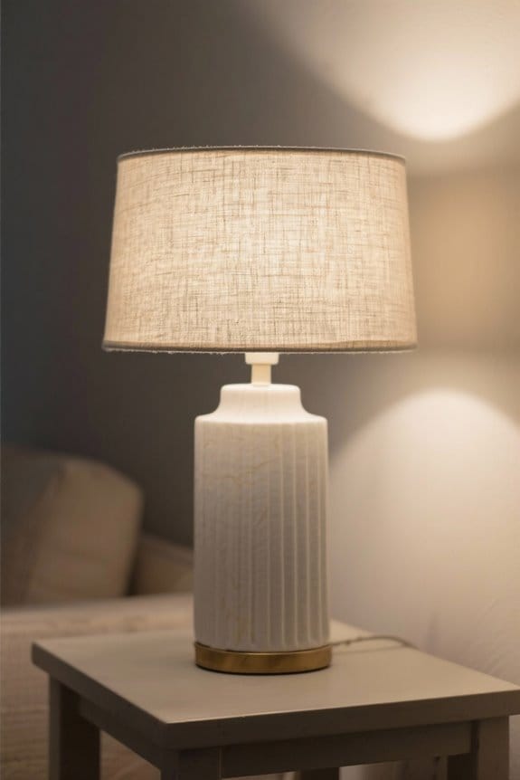 linen shade table lamp considerations