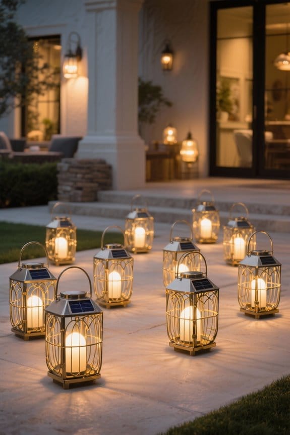metal cage solar lanterns