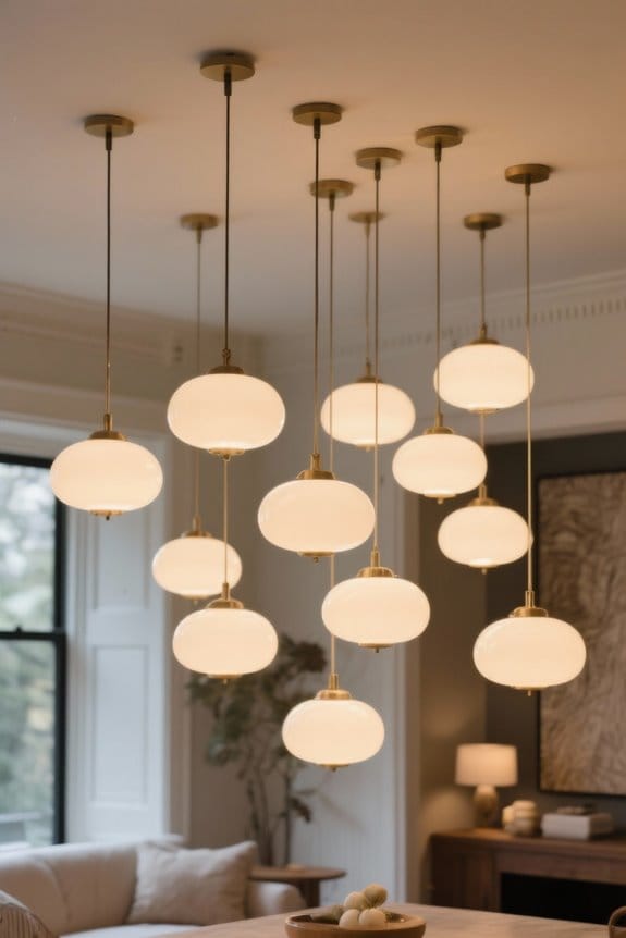 opal glass pendant lighting