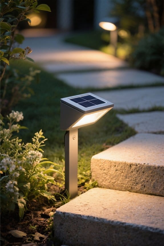 outdoor solar step lights