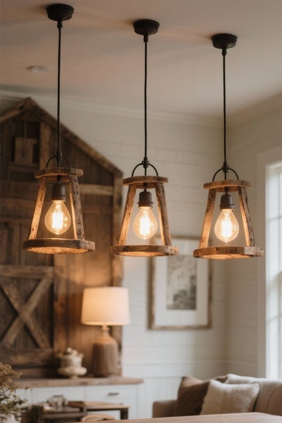 rustic barn pendant lighting