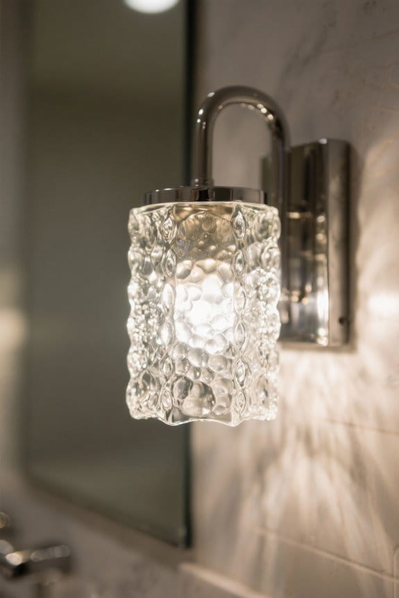 seeded glass vanity light considerations