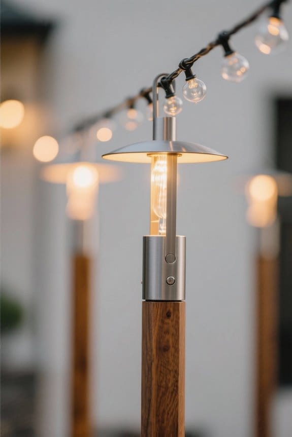 string light pole considerations
