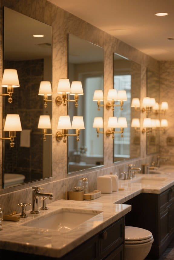 stylish 3 light bathroom fixtures