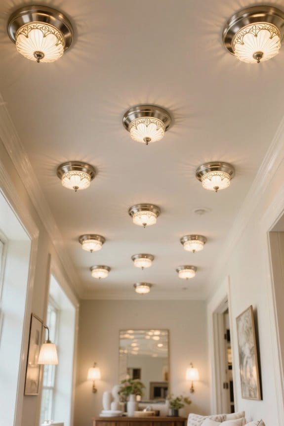 stylish brushed nickel lighting