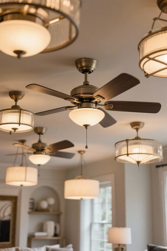 stylish enclosed ceiling fans