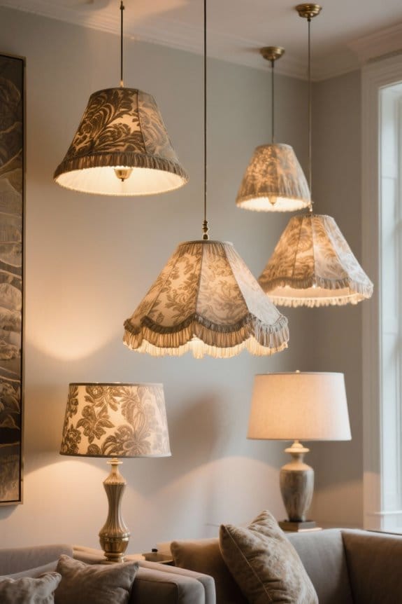 stylish fabric lampshade upgrades