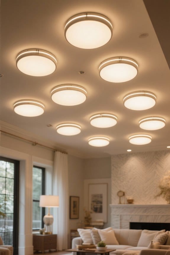 stylish flush mount lighting
