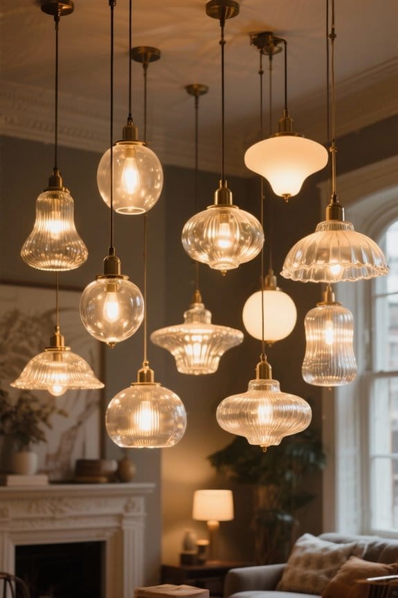stylish glass pendant lights