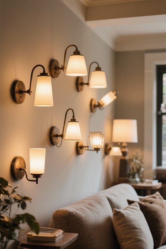stylish hardwired swing arm sconces