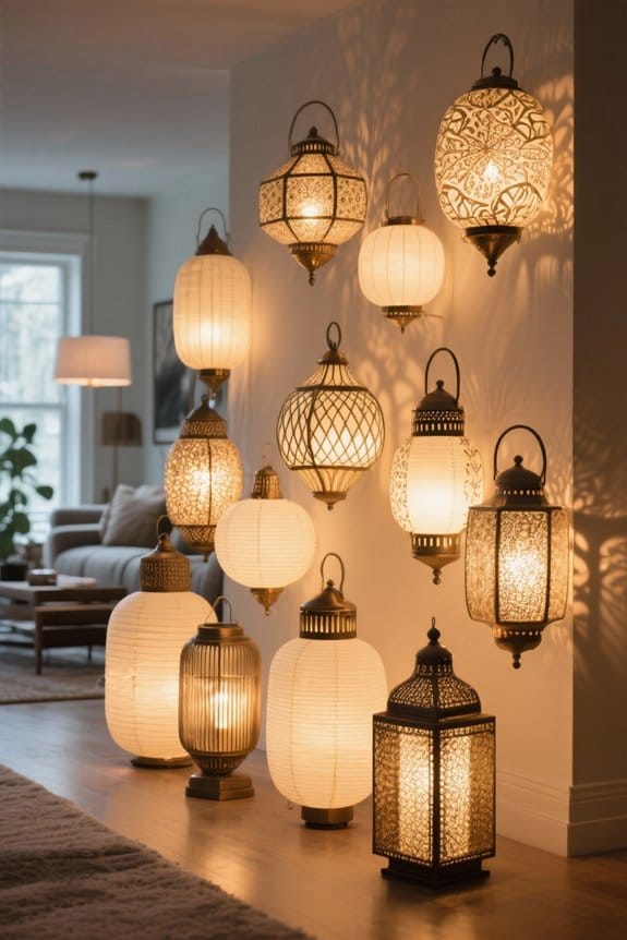 stylish indoor lantern decoration