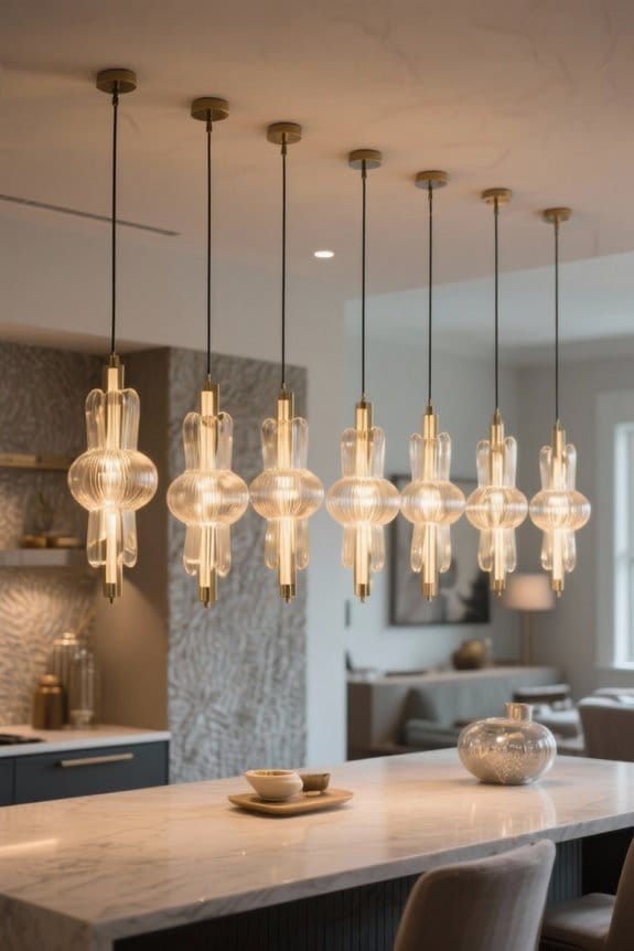 stylish island pendant lighting