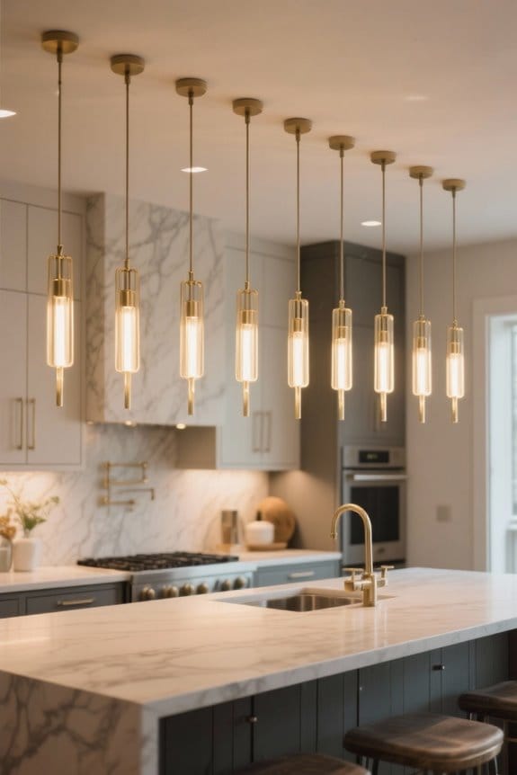 stylish kitchen island lighting