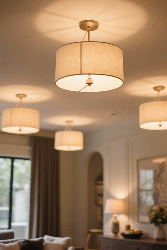 stylish semi flush mount lighting