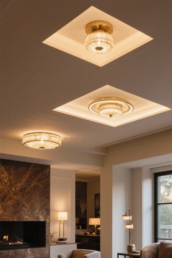 stylish shallow recessed lighting