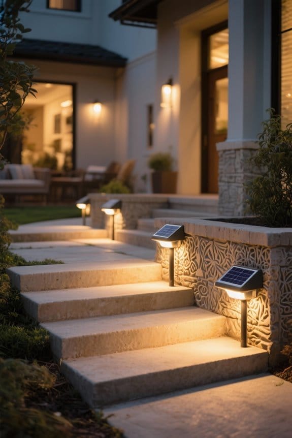 stylish solar step lights