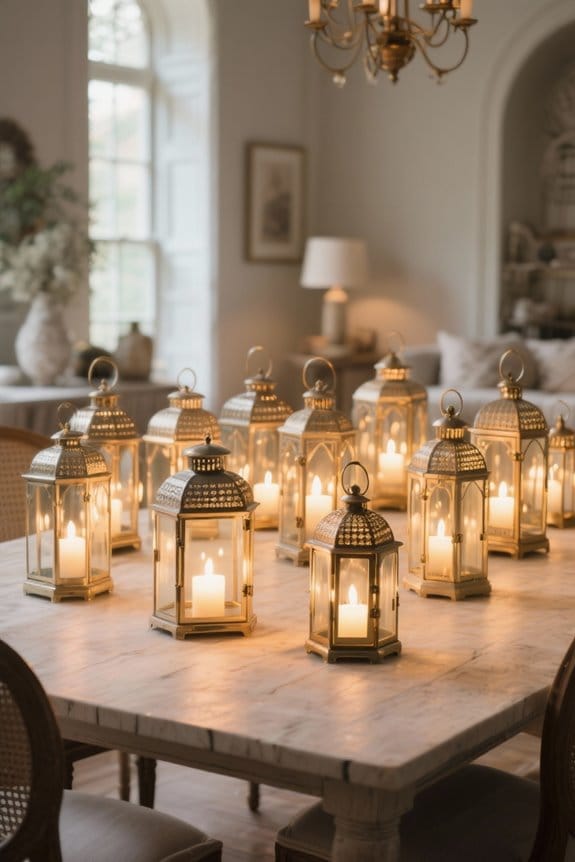 stylish table lantern decor