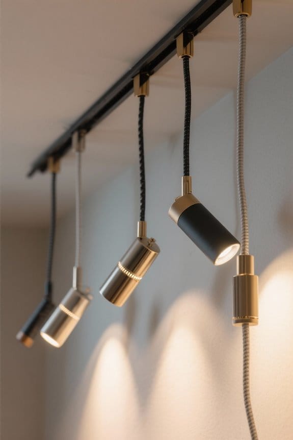 track lighting cord considerations