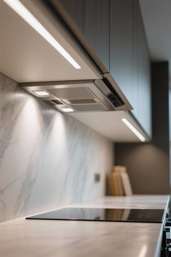 under cabinet daylight lighting
