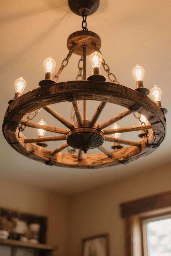 wagon wheel chandelier considerations