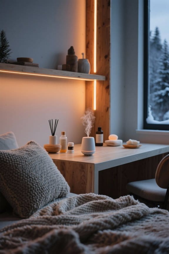 winter self care and relaxation